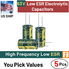 5 Pcs 63V Low ESR High Frequency Electrolytic Capacitors | You Pick | US Ship