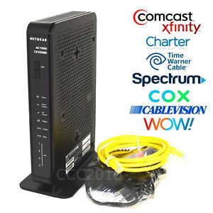 NETGEAR C6300BD AC1900 DOCSIS 3.0 Cable Modem WiFi Router Xfinity Comcast COX