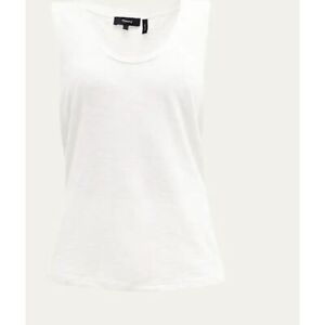 Theory Women's Solid Tank Top Sz P NWT 105 White