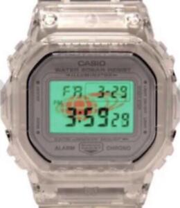 Beams x CASIO G-SHOCK DW-5600 Men’s Watch Solar Digital Square Silver/Clear