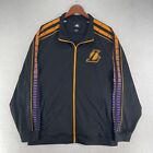 Adidas Los Angeles Lakers Kobe Bryant Mens Track Jacket Full Zip Black Logo 2XL