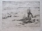 Bertha E. JAQUES (1863-1941) DUNELAND signed title in pencil artist Etching