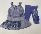 Naartjie Girl’s 100% Cotton 2 Pc Tunic Cropped Pant Set Size 4