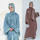 Muslim Shiny Women Kaftan Abaya Long Maxi Dress Dubai Turkey Party Robe Ramadan