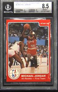 1985-86 Star All-Rookie Team #2 Michael Jordan BGS 8.5