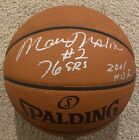 MOSES MALONE Signed Autographed NBA Basketball PSA/DNA AN79313 76ers 2001 HOF