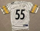 Vintage Reebok NFL Pittsburgh Steelers Joey Porter #55 Jersey White Size Medium