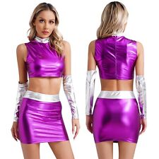 Womens Alien Robot Cosplay Costumes Sexy Spaceman Costume Themed Party Bodycon