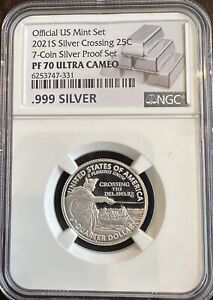 2021-S Silver Quarter - Crossing the Delaware - 25C - NGC PF 70 Ultra Cameo