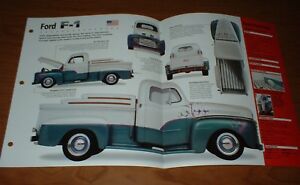 ★1948 FORD F-1 TRUCK ORIGINAL IMP BROCHURE SPECS INFO 48 F1 L-HEAD PICK UP 49 52 (For: 1963 Ford)