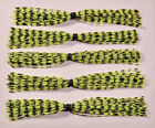 5 Hand Made Silicone Spinnerbait Skirts(Chartreuse Barb Wire)-Bass Fishing-