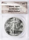 1987 $1 Silver Eagle ANACS MS70 We The People Label