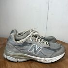 New Balance 990 V3 Shoes Womens 8.5 2A Gray Suede Sneakers Casual Classic USA