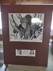 LON CHANEY JR. -THE WOLFMAN SIGNED MATTED W/STILL PHOTO