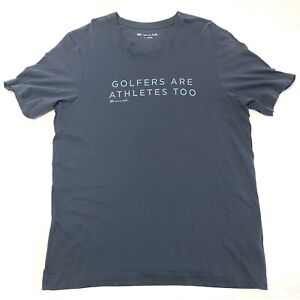 Travis Mathew Ted T-Shirt Golfers Are Athletes Too 100% Pima Cotton Men's Large