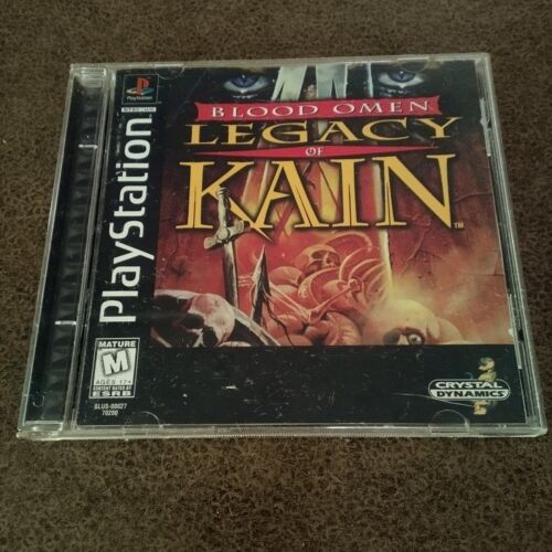 Legacy of Kain: Blood Omen PS1 Black Label CIB, Tested