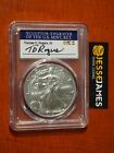 2019 W BURNISHED SILVER EAGLE PCGS SP70 T.D. ROGERS SIGNED FIRST DAY OF ISSUE
