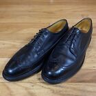 Vintage Florsheim Imperial 93604 Longwing Shoes 10 E Wingtip Kenmoor Black