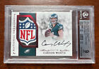 New Listing2016 National Treasures Carson Wentz 1/1 NFL Shield BGS 9 with 10 Auto RC Rookie