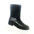 Blondo Black Leather Quilted Moto Winter Boots Women US 9.5M Waterproof