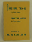 Original Tricks Eddie Joseph Routines Percy Abbott Supplement 1952 Magic Catalog
