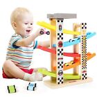 Belleur Montessori Toy for 1-3 Years Old Boys and Girls, Kid Wooden Race