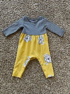 Tea Collection Mixed Print Baby Girl Jumpsuit Romper 6-9 Months