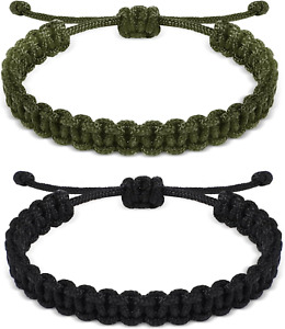 Paracord Survival Bracelets for Men Boys, Paracord Bracelet Handmade Braided Bra