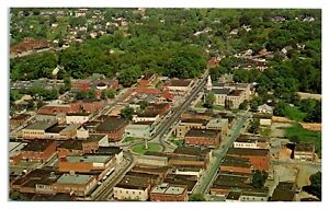 1964 Aerial View of Newton, NC Postcard *6J8