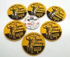 Lot of Vintage 1950 Hopalong Cassidy Pinback Button & 6 Hopalong Cassidy Coaster