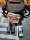 Sony Handycam DCR-DVD108E Camcorder w/2 Batteries, Remote, Carry Bag *NO Charger