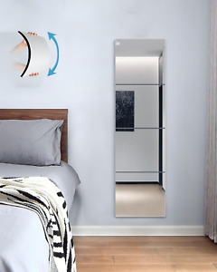 Wall Mirrors for Bedroom Door,Unbreakable Full Length Wall Mirror Tiles,Shatterp