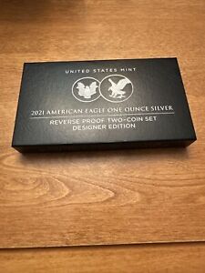 2021 American Eagle Silver Dollar Reverse Proof Designer Edition OGP COA MINT