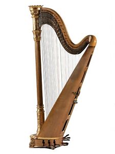 Lyon & Healy Carved and Parcel Gilt Wood Harp