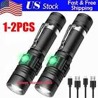 Super Bright LED Tactical Flashlight Zoomable Rechargeable USB Adjustable 3 Mode