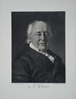 ILSTED (*1861) after JENSEN (*1792), portrait of the A.C. Krog, circa 1930, Repro