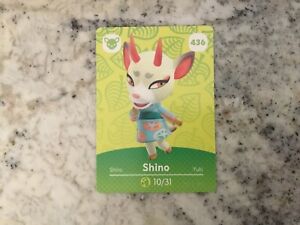 436 SHINO Animal Crossing Amiibo Authentic Nintendo Mint Card From Series 5