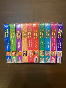 Disney Pooh VHS Lot Complete Set 1-10 The New Adventures of Winnie the Pooh