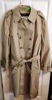 Men's Vintage London Fog Trench Coat Removable Thinsulate Liner Classic 44 Long