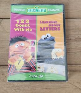 Sesame Street: 123 Count With Me/Learning About Letters (DVD, 2010) SEALED NEW