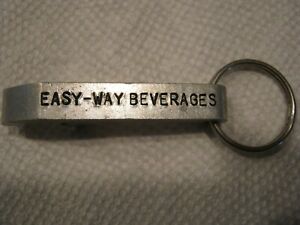 VTG Easy-Way Beverages Aluminum Bottle Cap or Can Tab Opener Key Ring