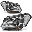 Fit 10-11 Soul Black Housing Clear Corner Headlights Lamp Pair Factory Style (For: 2010 Kia Soul)