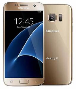 Samsung Galaxy S7 SM-G930T T-Mobile Only 32GB Gold C Heavy Burn
