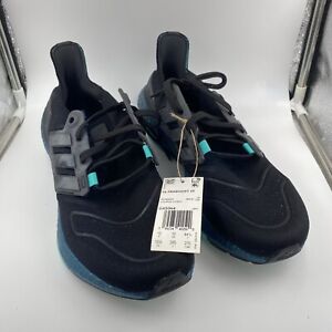 ADIDAS Ultra Boost 22 Core Black Mint Rush GX5564 Men's Running shoes sz 10.5