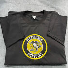 TOP Embroidered Logo Pittsburgh Penguins T-Shirt Size S-5XL