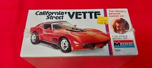 Monogram Vintage Corvette Model Car NOS SEALED CAL8FORNIA STEET VETTE