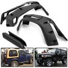 Pocket Style 6Pcs Fender Flares Smooth Finish Fit For 97-06 Jeep Wrangler TJ 2DR (For: More than one vehicle)