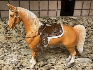 Breyer Vintage Chalky Plastic Palomino Western Horse….Unusual and Hard to Find