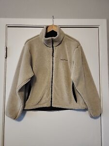 Marmot Tan Deep Pile Fleece Jacket Full Zip Women's Size M