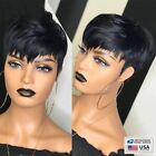 Pixie Human Hair Black Short Cuts Wigs Brazilian Women Hairstyles Natural Wigs